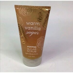 Bath And Body Works Foaming WARM VANILLA SUGAR Scrub 8 fl oz
